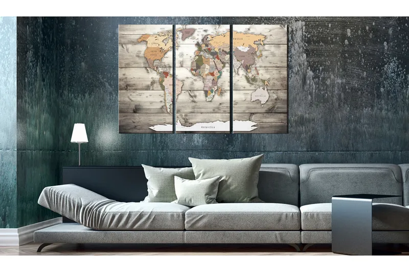 Bilde History Of Travel 120x80 - Artgeist sp. z o. o. - Innredning - Bilder & kunst - Lerretsbilder