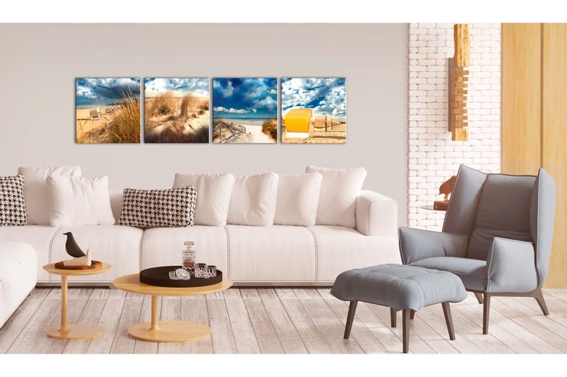 Bilde Holiday At The Seaside 40x40, Artgeist sp. z o. o.