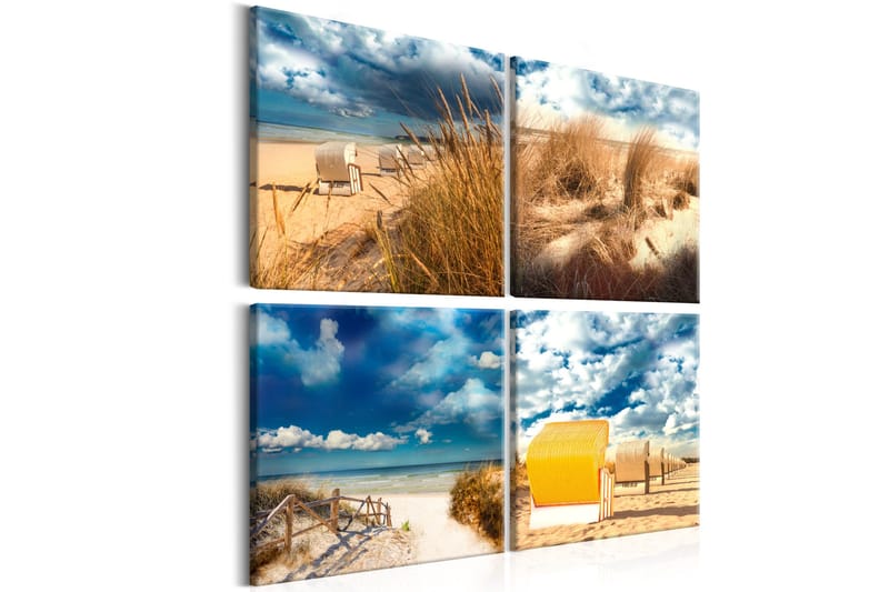 Bilde Holiday At The Seaside 80x80, Artgeist sp. z o. o.