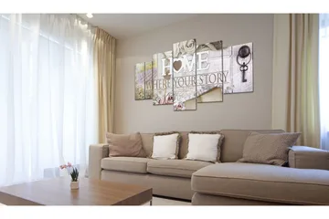 Bilde Home 100x50 - Artgeist sp. z o. o. - Innredning - Bilder & kunst - Lerretsbilder