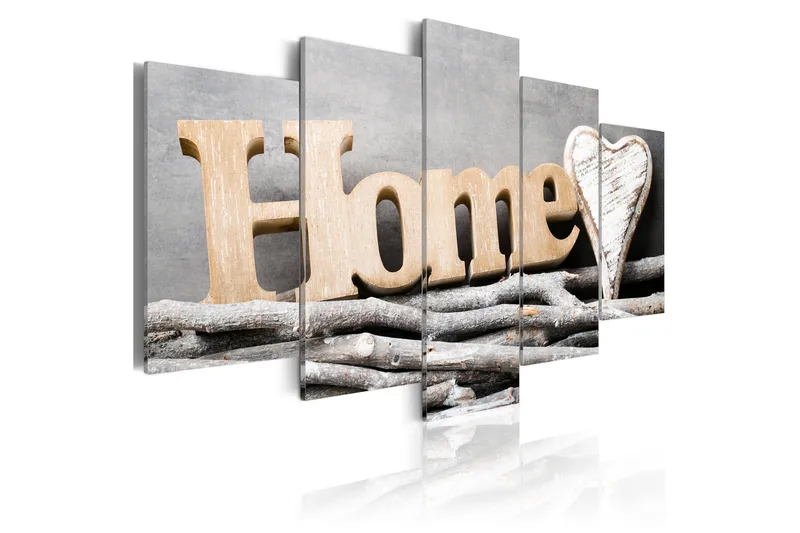 Bilde Home Forest Cottage 200x100 - Artgeist sp. z o. o. - Innredning - Bilder & kunst - Lerretsbilder