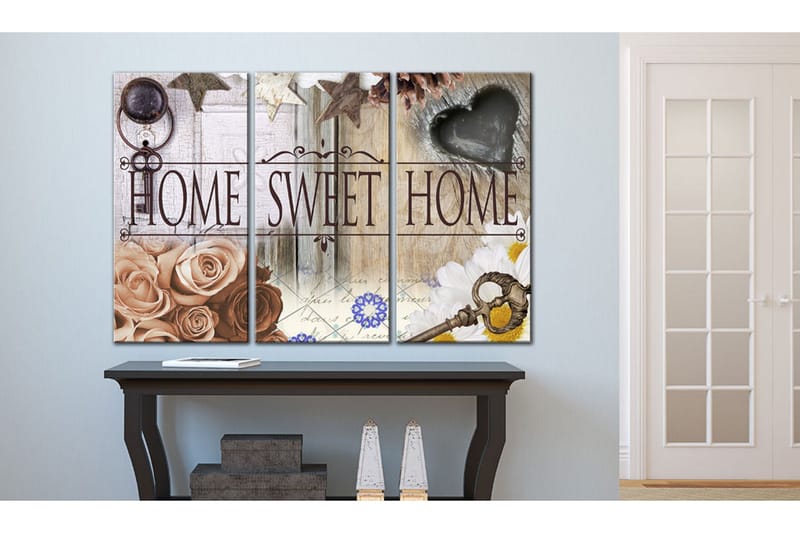 Bilde Home In Vintage Style 120x80 - Artgeist sp. z o. o. - Innredning - Bilder & kunst - Lerretsbilder