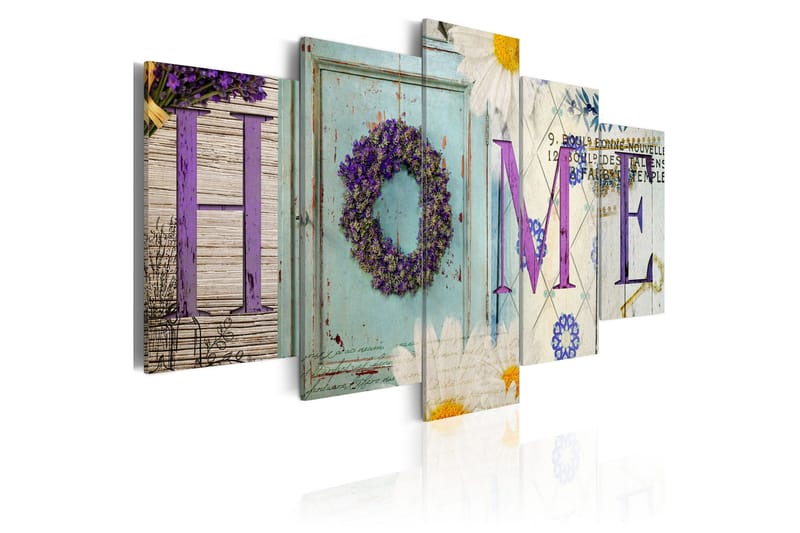 Bilde Home In Pastels 100x50 - Artgeist sp. z o. o. - Innredning - Bilder & kunst - Lerretsbilder