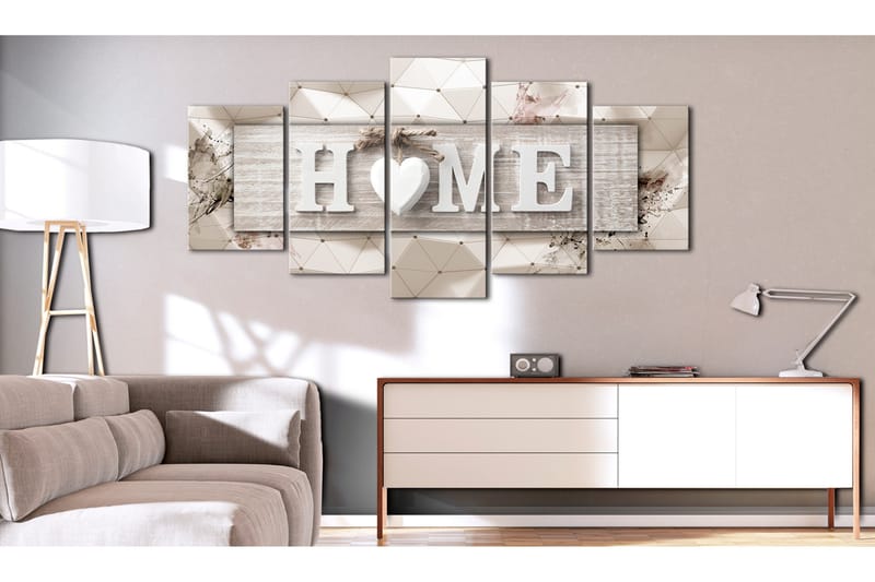 Bilde Home Modern Geometry 200x100 - Artgeist sp. z o. o. - Innredning - Bilder & kunst - Lerretsbilder