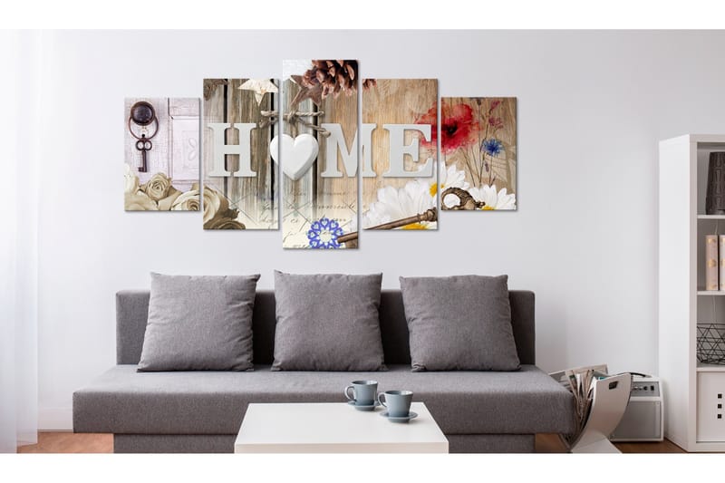 Bilde Home Range Of Variety 200x100 - Artgeist sp. z o. o. - Innredning - Bilder & kunst - Lerretsbilder