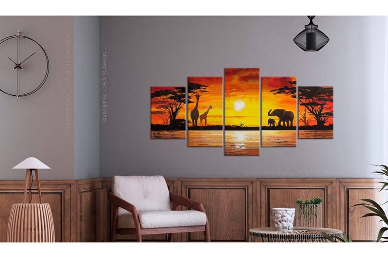 Bilde Hot Safari 100x50 - Artgeist sp. z o. o. - Innredning - Bilder & kunst - Lerretsbilder