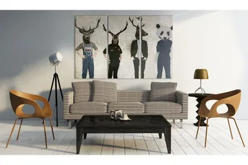 Bilde Humans Are Also Animals 120x80 - Artgeist sp. z o. o. - Innredning - Bilder & kunst - Lerretsbilder