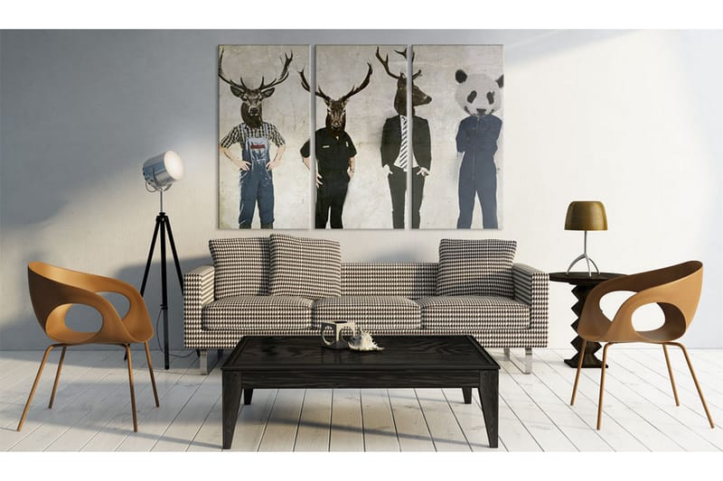 Bilde Humans Are Also Animals 120x80 - Artgeist sp. z o. o. - Innredning - Bilder & kunst - Lerretsbilder