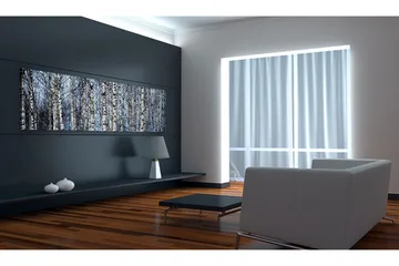 Bilde Hvite Bjørker 120x40 - Artgeist sp. z o. o. - Innredning - Bilder & kunst - Lerretsbilder