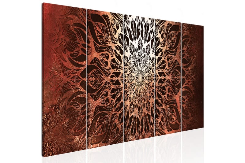 Bilde Hypnosis 5 Parts Orange Narrow 225x90 - Artgeist sp. z o. o. - Innredning - Bilder & kunst - Lerretsbilder