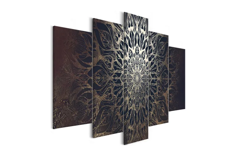 Bilde Hypnosis 5 Parts Brown Wide 200x100, Artgeist sp. z o. o.