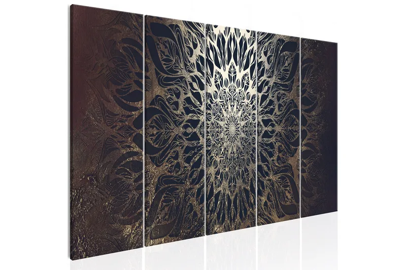 Bilde Hypnosis 5 Parts Brown Narrow 225x90, Artgeist sp. z o. o.