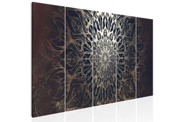 Bilde Hypnosis 5 Parts Brown Narrow 225x90 - Artgeist sp. z o. o. - Innredning - Bilder & kunst - Lerretsbilder