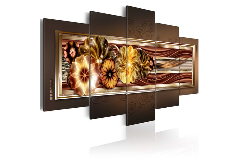 Bilde In Golden Waves 200x100, Artgeist sp. z o. o.
