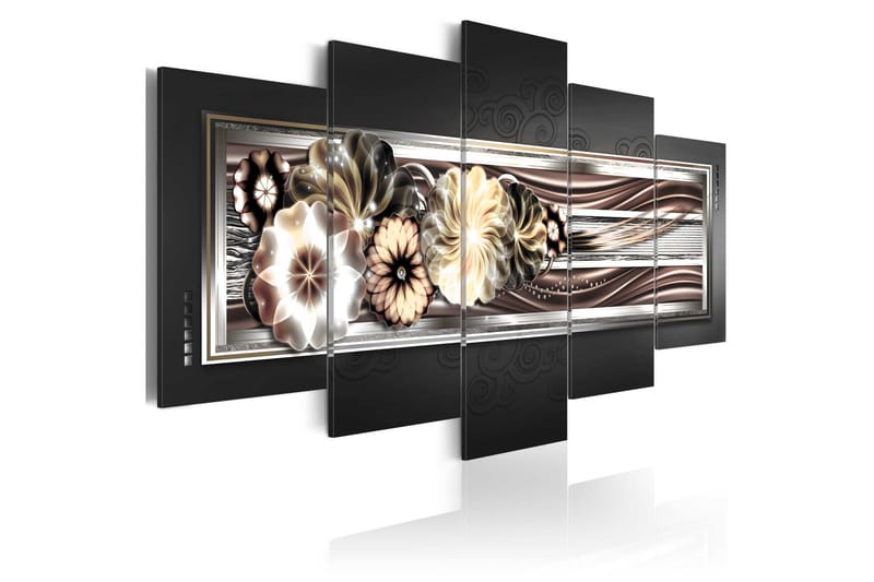 Bilde In Platinum Waves 200x100, Artgeist sp. z o. o.