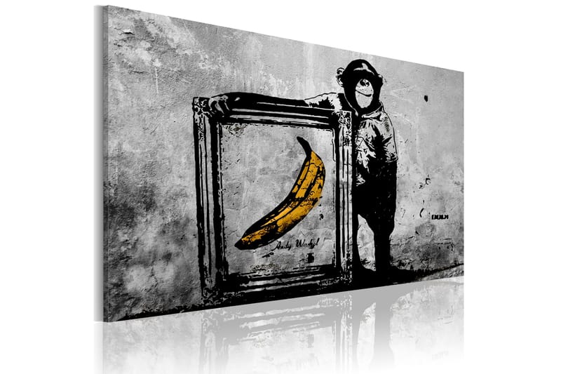 Bilde Inspired By Banksy Black And White 60x40, Artgeist sp. z o. o.