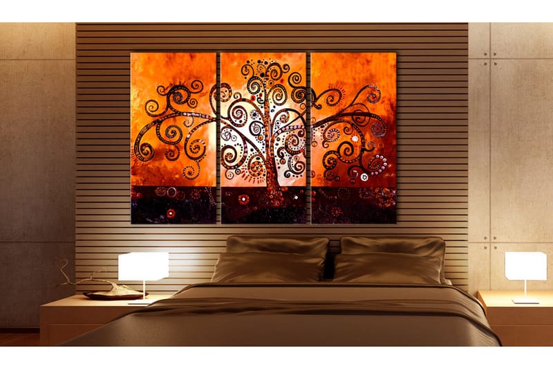 Bilde Inspired By Gustav Klimt 120x80 - Artgeist sp. z o. o. - Innredning - Bilder & kunst - Lerretsbilder