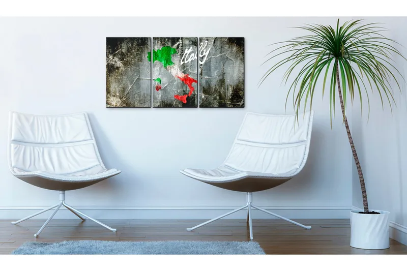 Bilde Italia En Grogrunn For Talent 120x60 - Artgeist sp. z o. o. - Innredning - Bilder & kunst - Lerretsbilder