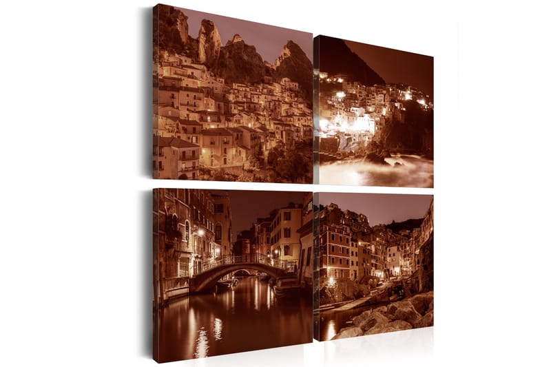 Bilde Italian Towns Sepia 40x40, Artgeist sp. z o. o.
