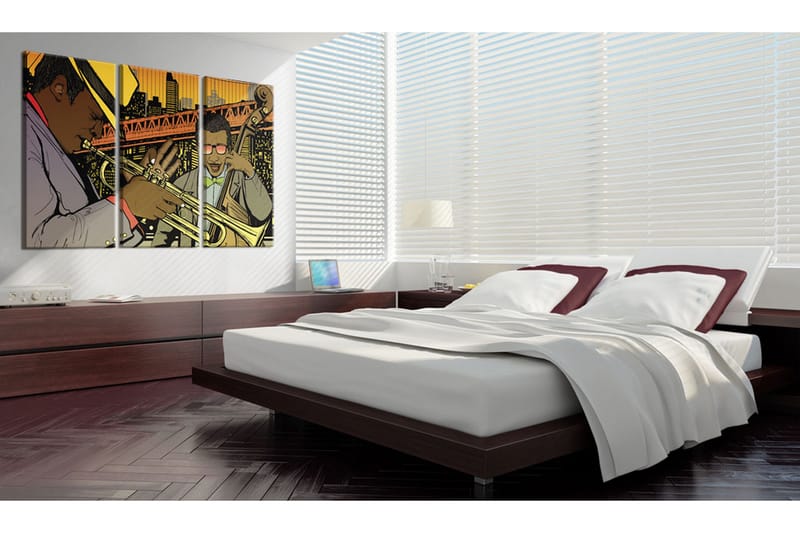 Bilde Jazz Musician 60x40 - Artgeist sp. z o. o. - Innredning - Bilder & kunst - Lerretsbilder