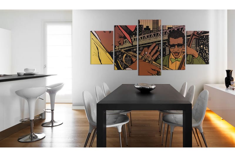 Bilde Jazzy Nyc 200x100 - Artgeist sp. z o. o. - Innredning - Bilder & kunst - Lerretsbilder