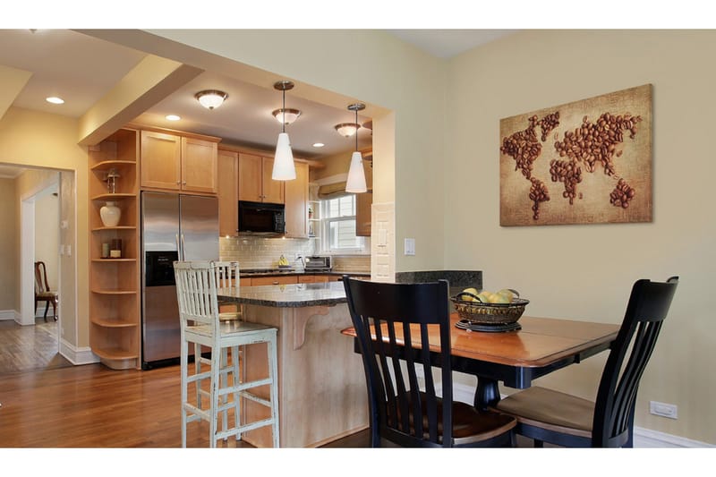 Bilde Kaffe Fra Hele Verden 60x40 - Artgeist sp. z o. o. - Innredning - Bilder & kunst - Lerretsbilder