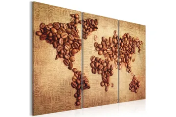 Bilde Kaffe Fra Hele Verden Triptyk 120x80