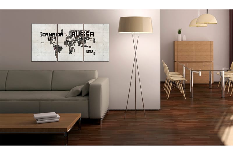 Bilde Kart Italiensk 120x60 - Artgeist sp. z o. o. - Innredning - Bilder & kunst - Lerretsbilder