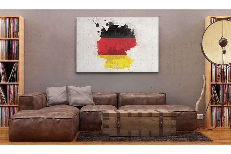 Bilde Kart Over Tyskland 60x40 - Artgeist sp. z o. o. - Innredning - Bilder & kunst - Lerretsbilder