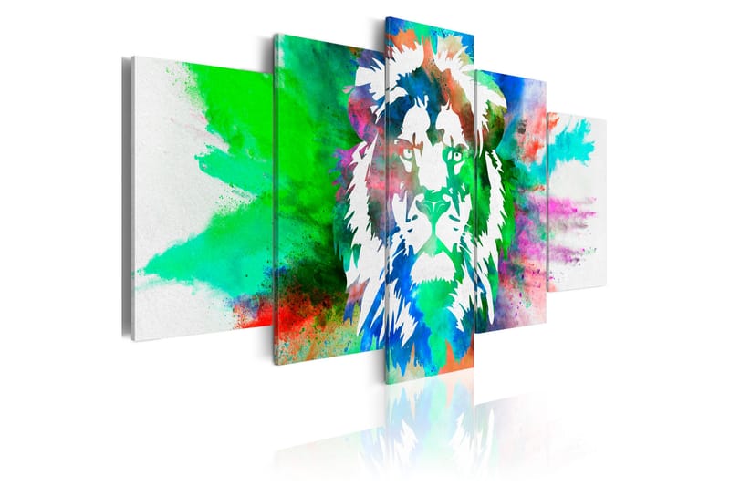 Bilde Kingdom Of The Lion 200x100 - Artgeist sp. z o. o. - Innredning - Bilder & kunst - Lerretsbilder