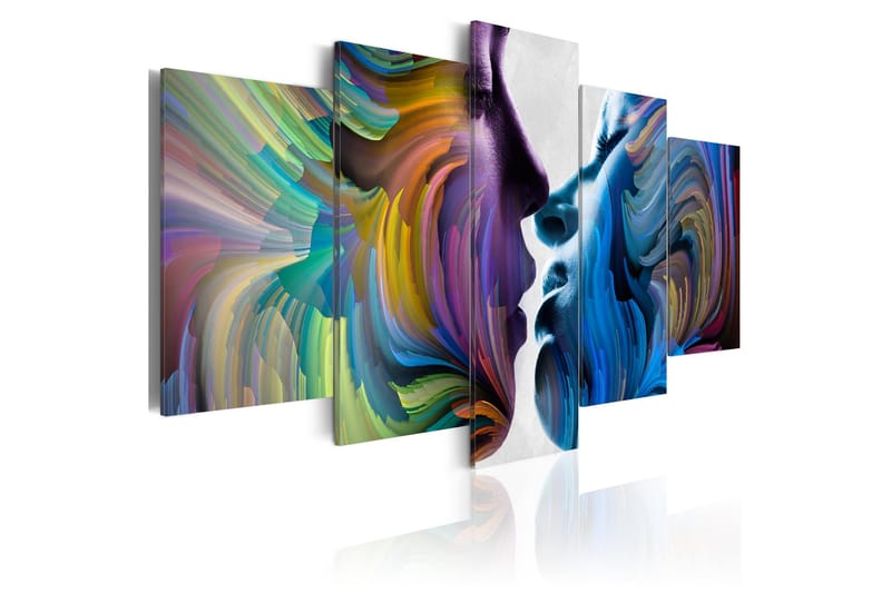 Bilde Kiss Of Colours 100x50, Artgeist sp. z o. o.