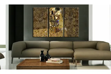 Bilde Klimt Inspiration Kiss 120x80 - Artgeist sp. z o. o. - Innredning - Bilder & kunst - Lerretsbilder