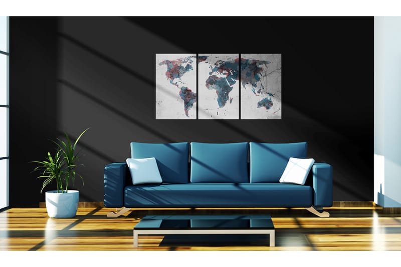 Bilde Kontinentaldrift 120x60 - Artgeist sp. z o. o. - Innredning - Bilder & kunst - Lerretsbilder