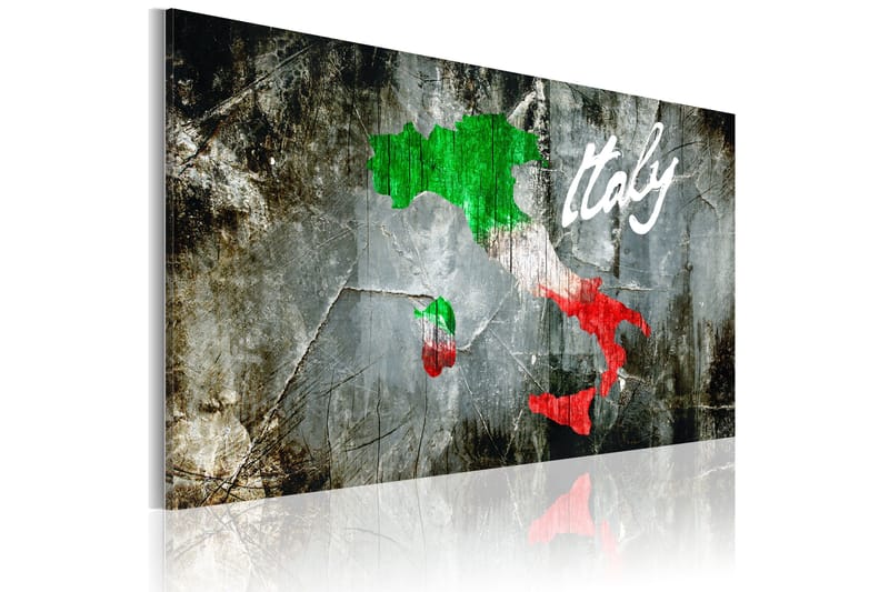 Bilde Kunstnerlig Kart Over Italia 60x40, Artgeist sp. z o. o.