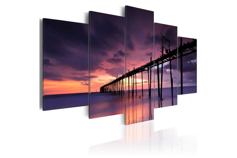 Bilde Kysten Før Skumringen 200x100 - Artgeist sp. z o. o. - Innredning - Bilder & kunst - Lerretsbilder