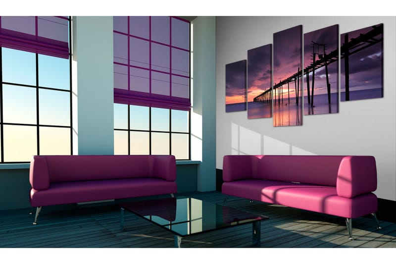 Bilde Kysten Før Skumringen 200x100 - Artgeist sp. z o. o. - Innredning - Bilder & kunst - Lerretsbilder