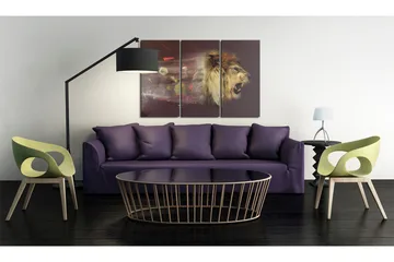 Bilde Løve Abstrakt 60x40 - Artgeist sp. z o. o. - Innredning - Bilder & kunst - Lerretsbilder