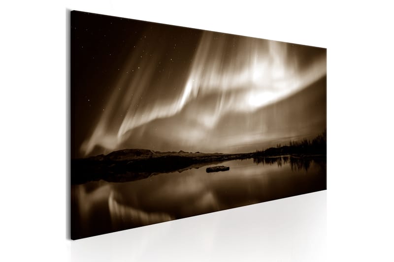 Bilde Lake In Sepia 120x40 - Artgeist sp. z o. o. - Innredning - Bilder & kunst - Lerretsbilder