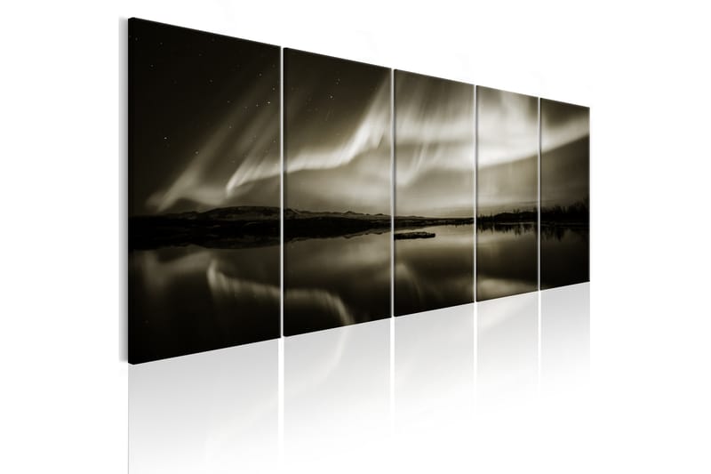 Bilde Lake In Sepia 225x90 - Artgeist sp. z o. o. - Innredning - Bilder & kunst - Lerretsbilder