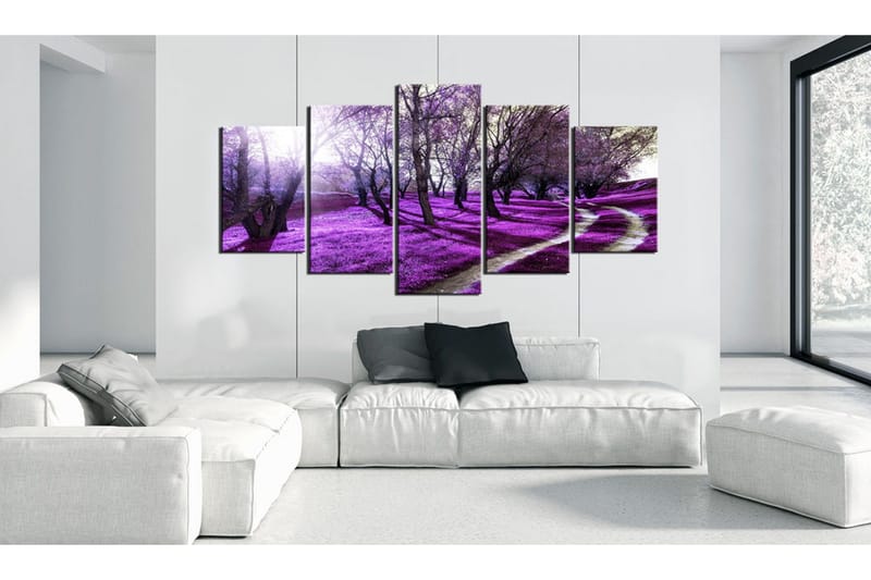 Bilde Lavender Orchard 100x50 - Artgeist sp. z o. o. - Innredning - Bilder & kunst - Lerretsbilder
