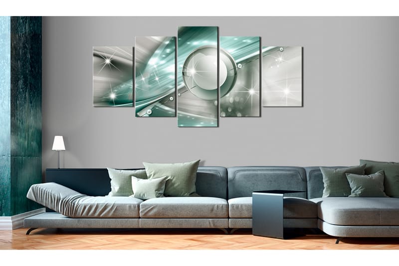 Bilde Light-Blue Flame 100x50 - Artgeist sp. z o. o. - Innredning - Bilder & kunst - Lerretsbilder