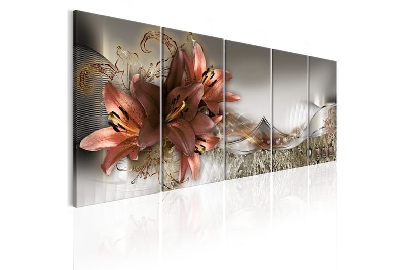 Bilde Lilies And Abstraction 200x80, Artgeist sp. z o. o.