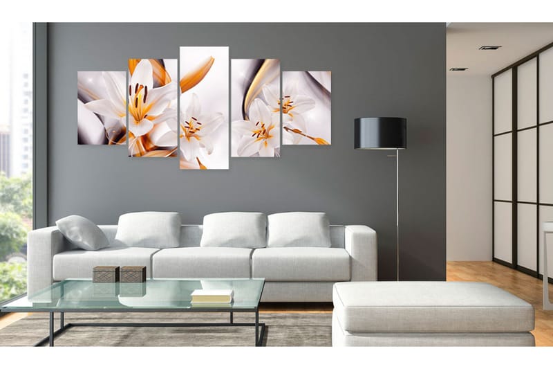 Bilde Lilium Regale 200x100 - Artgeist sp. z o. o. - Innredning - Bilder & kunst - Lerretsbilder