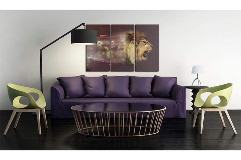 Bilde Lion 90x60 - Artgeist sp. z o. o. - Innredning - Bilder & kunst - Lerretsbilder