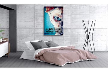 Bilde Live Here Respect Please 60x90 - Artgeist sp. z o. o. - Innredning - Bilder & kunst - Lerretsbilder