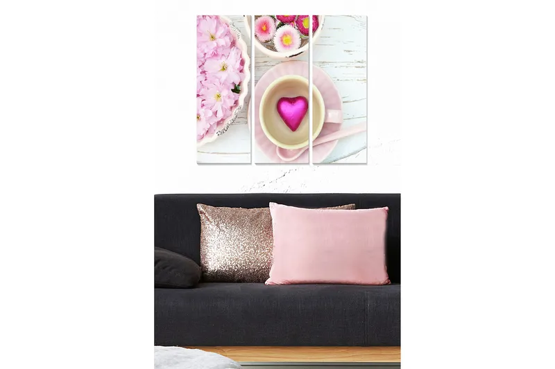 Bilde Love 3-pk Flerfarget, 22x05 cm