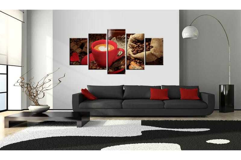 Bilde Love Espresso 200x100 - Artgeist sp. z o. o. - Innredning - Bilder & kunst - Lerretsbilder