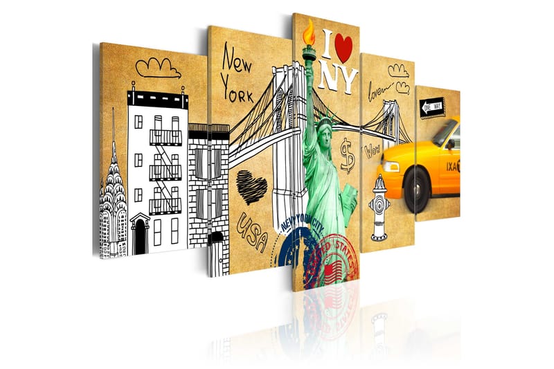 Bilde Love New Jork City 100x50, Artgeist sp. z o. o.