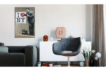 Bilde Love New York By Banksy 40x60 - Artgeist sp. z o. o. - Innredning - Bilder & kunst - Lerretsbilder