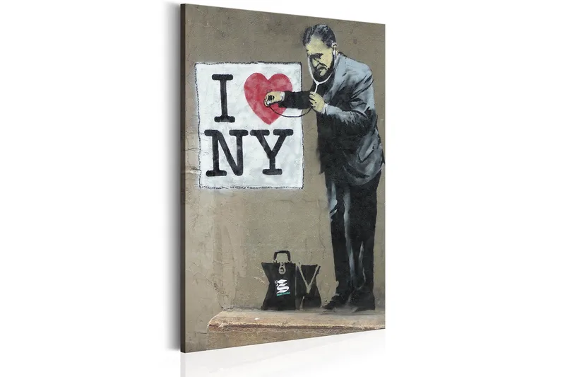 Bilde Love New York By Banksy 60x90, Artgeist sp. z o. o.